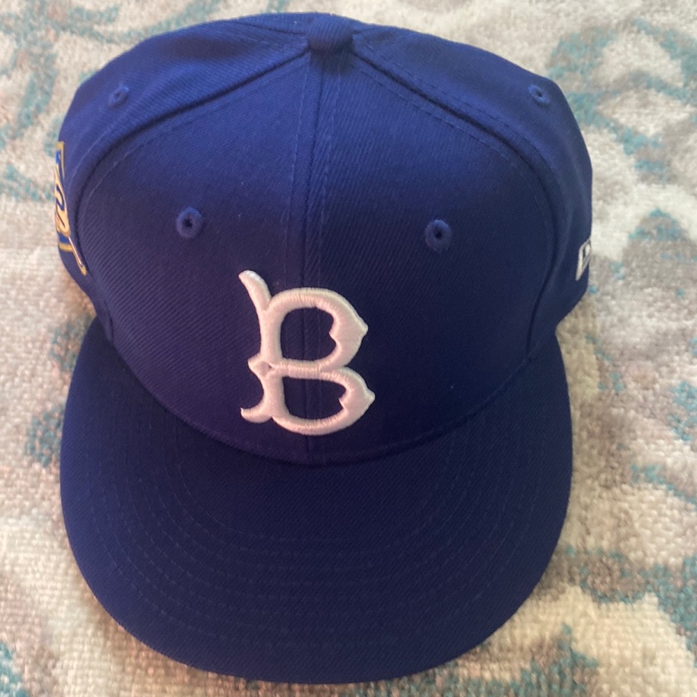 New era brooklyn dodgers fitted hat size 7 3/8
